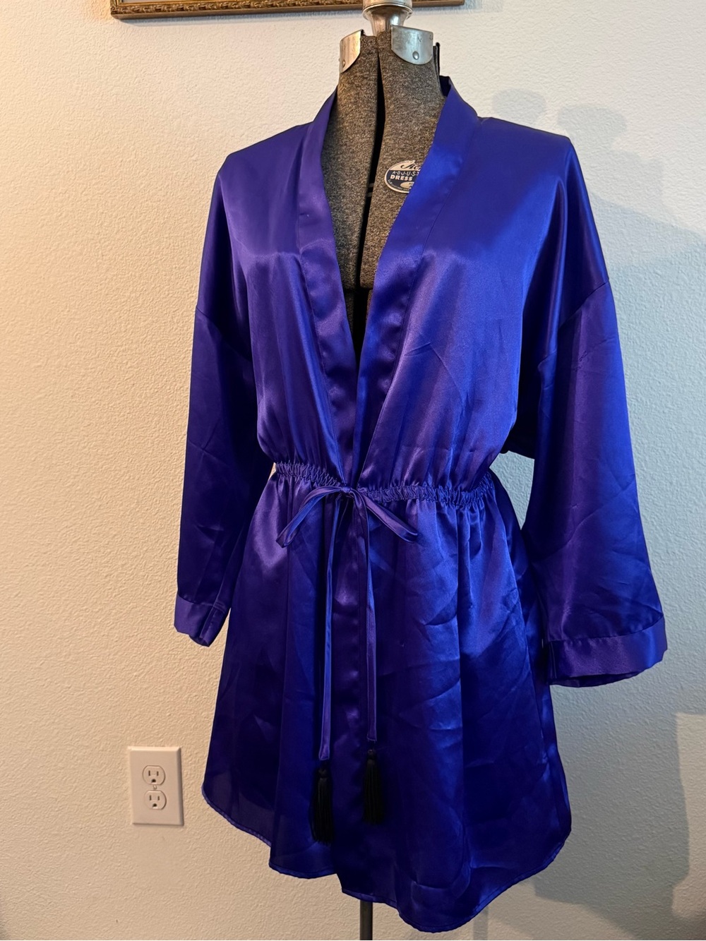 Vintage Y2K VICTORIAS SECRET Gold Label Royal Purple Robe